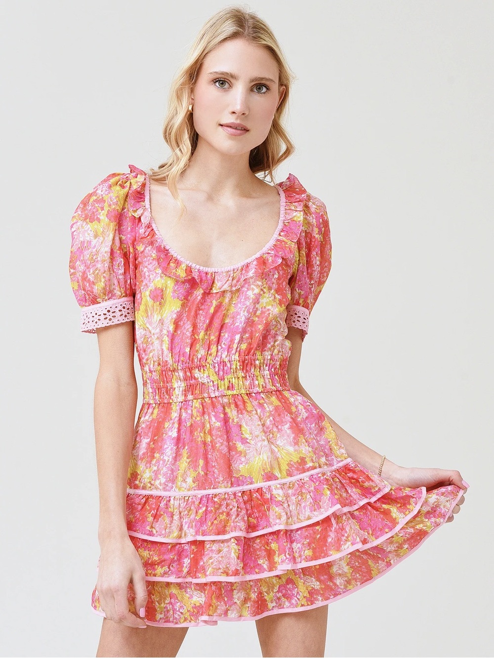 LoveShackFancy Safiya Mini Dress